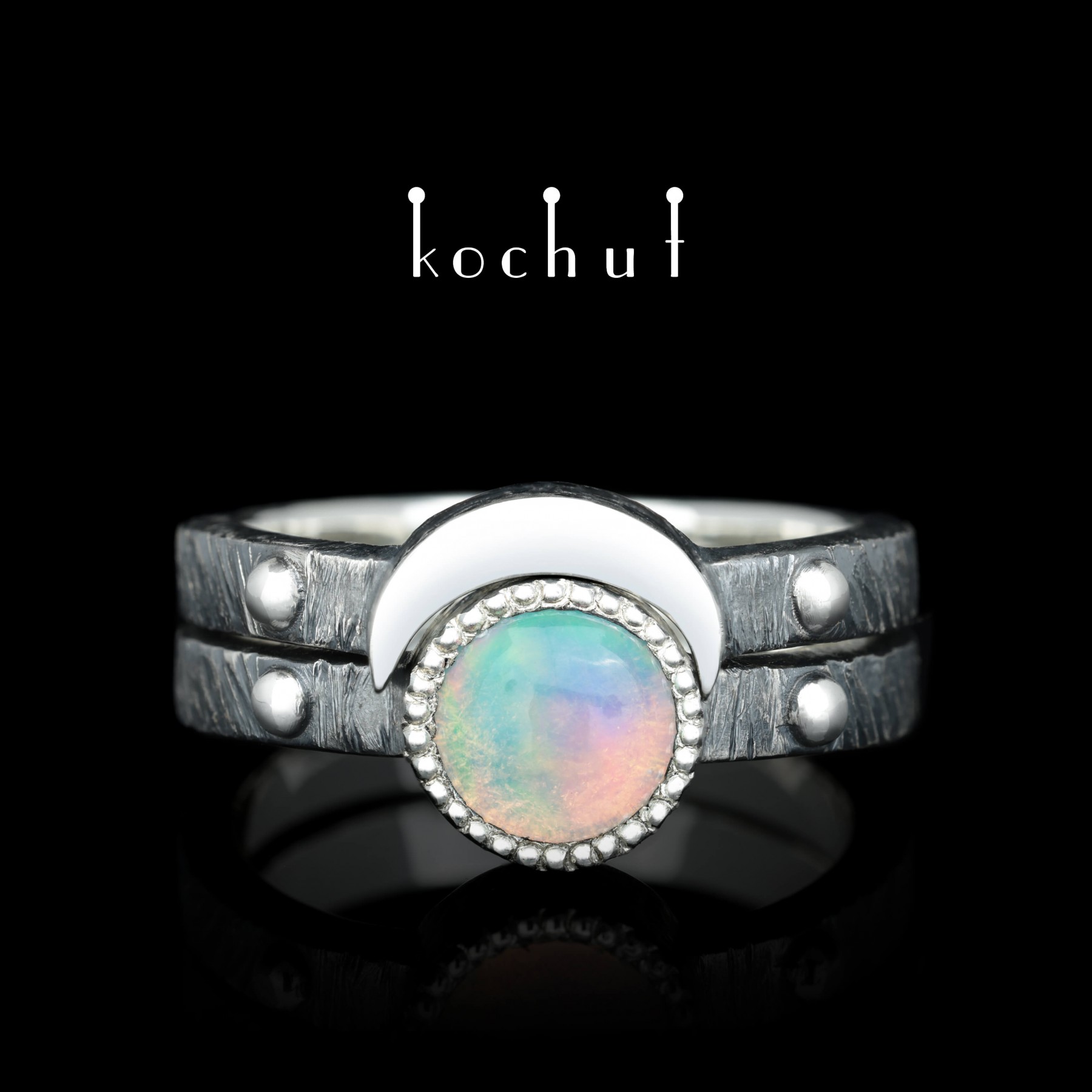 Double on sale opal ring